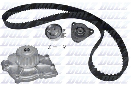 KD115 ZESTAW ROZRZĽDU Z PASKIEM + POMPA WODY RENAULT DOLZ підбір по vin на Brocar