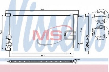 94744 Радіатор кондиціонера NISSENS підбір по vin на Brocar