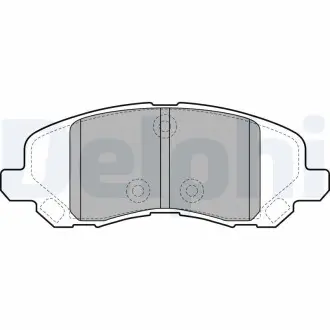 LP2038 Гальмівні колодки, дискове гальмо (набір) DELPHI підбір по vin на Brocar