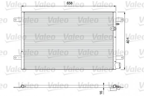814004 Радиатор кондиционера Audi A6 2.0-5.2 04-11 VALEO підбір по vin на Brocar