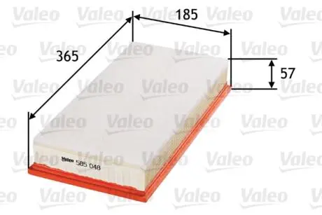 585048 Фільтр повітряний VALEO підбір по vin на Brocar
