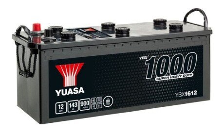 YBX1612 AKUMULATOR 143AH/900A 3 YUASA SUPER HEAVY DUTY YUASA підбір по vin на Brocar