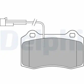 LP1543 Гальмівні(тормозні) колодки DELPHI підбір по vin на Brocar