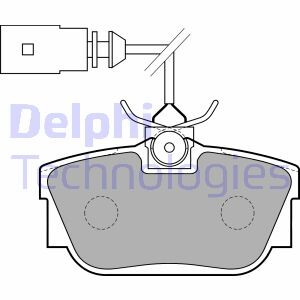 LP1733 Тормозные колодки задн.T4 DELPHI подбор по vin на Brocar