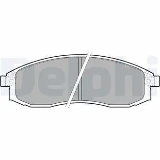 LP1759 Комплект тормозных колодок, дисковый тормоз DELPHI подбор по vin на Brocar