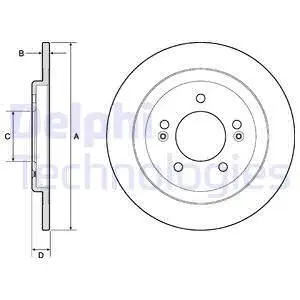 BG4749C Тормозной диск DELPHI подбор по vin на Brocar