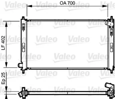 735200 Радіатор VALEO підбір по vin на Brocar