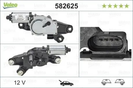 582625 Мотор склоочисника VALEO підбір по vin на Brocar