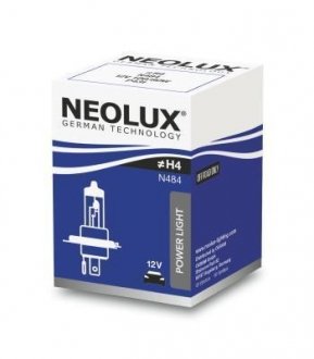 N484 Автолампа Neolux n484 H4 P43t 80 W 100 W белая NEOLUX подбор по vin на Brocar