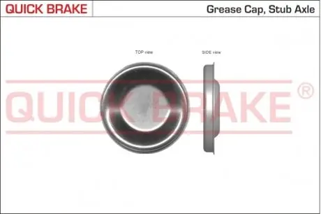 9826 Крышка подшипника ступицы (задней) Citroen Berlingo/C3/C5/C6/Peugeot 1007 93- (d=64mm) QUICK BRAKE підбір по vin на Brocar
