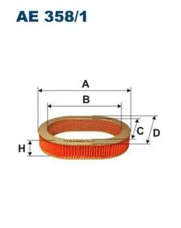 AE3581 Воздушный фильтр FILTRON підбір по vin на Brocar