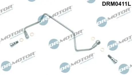 DRM0411L Трубка турбокомпрессора ДВЗ (чорний метал) DR.MOTOR подбор по vin на Brocar