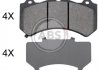 Комплект тормозных колодок, дисковый тормоз 35013 A.B.S.