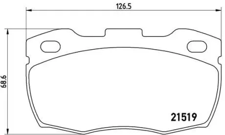 P44015 Тормозные колодки дисковые BREMBO підбір по vin на Brocar