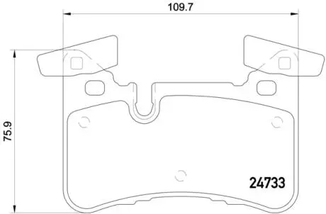 P50110 Тормозные колодки дисковые BREMBO подбор по vin на Brocar