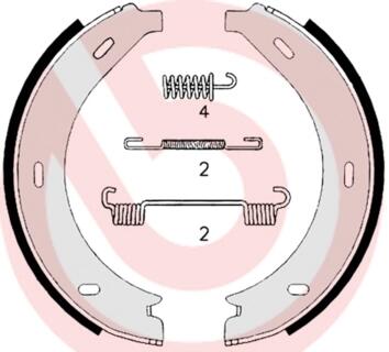S50517 Тормозные колодки барабанные BREMBO підбір по vin на Brocar