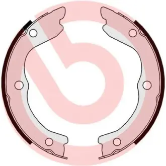 S56543 Гальмівні колодки барабанні Brembo BREMBO підбір по vin на Brocar