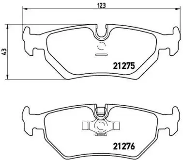 P23062 Гальмівні колодки, дискове гальмо (набір) BREMBO підбір по vin на Brocar