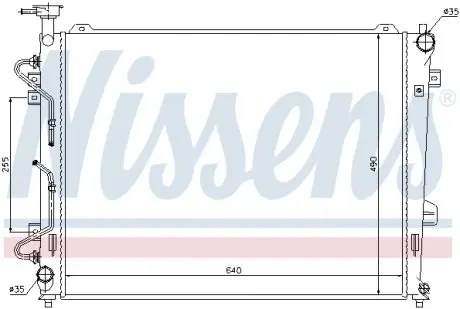 66685 Радиатор охлаждения NISSENS підбір по vin на Brocar