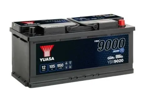 YBX9020 Стартерная аккумуляторная батарея YUASA подбор по vin на Brocar