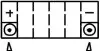 YT7BBS МОТО Yuasa 12V 6,5 Ah MF VRLA Battery AGM YT7B-BS(сухозаряженій) YUASA підбір по vin на Brocar