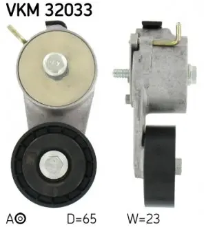 VKM32033 Натяжное колесо LANCIA Y / с несколькими ремнями / / SKF / SKF підбір по vin на Brocar