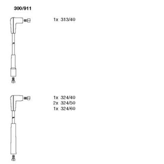300911 Комплект проводов зажигания BREMI подбор по vin на Brocar