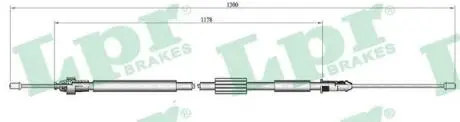 C0465B Трос, стояночная тормозная система LPR подбор по vin на Brocar