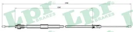C0466B Трос, стояночная тормозная система LPR подбор по vin на Brocar