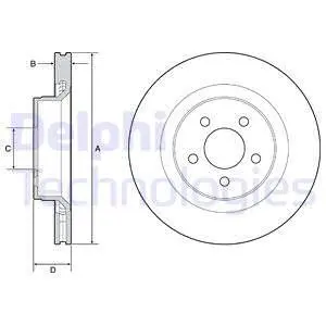 BG9217C Тормозной диск DELPHI подбор по vin на Brocar