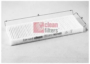 NC2403 Фільтр, повітря у салоні CLEAN FILTERS підбір по vin на Brocar