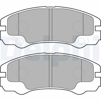 LP1552 Комплект тормозных колодок, дисковый тормоз DELPHI подбор по vin на Brocar