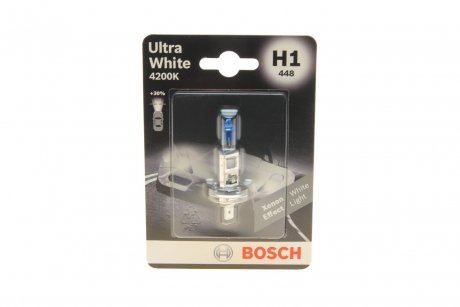 1987301088 Автолампа H1 12V 55W P14.5s Ultra White BOSCH підбір по vin на Brocar