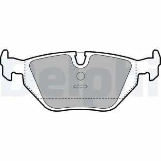 LP907 Комплект тормозных колодок, дисковый тормоз DELPHI подбор по vin на Brocar