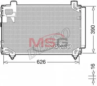 DCN50044 Конденсатор DENSO підбір по vin на Brocar