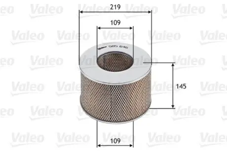 585646 Воздушный фильтр VALEO подбор по vin на Brocar