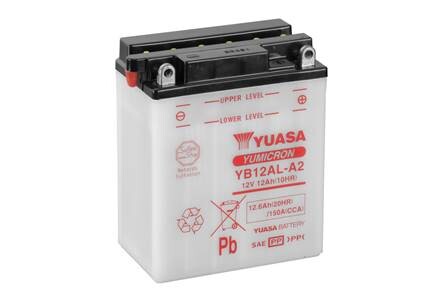 YB12ALA2 МОТО Yuasa 12V 12,6 Ah YuMicron Battery YB12AL-A2 (сухозаряженій) YUASA підбір по vin на Brocar