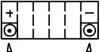 YT14BBS МОТО Yuasa 12V 12,6 Ah MF VRLA Battery YT14B-BS(сухозаряженій) YUASA підбір по vin на Brocar