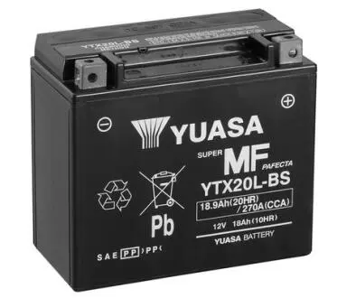 YTX20LBS Аккумулятор гелевый 18Ah 270A YUASA подбор по vin на Brocar
