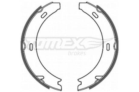2037 Тормозные колодки барабанные TOMEX подбор по vin на Brocar