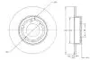 TX7306 TARCZA HAMULC. VW GOLF IV 98-03 TYŁ 4MOTION TOMEX підбір по vin на Brocar