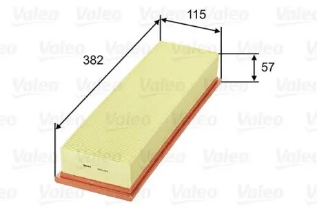 585014 Воздушный фильтр VALEO подбор по vin на Brocar