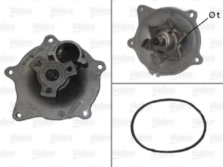 506454 Водяной насос VALEO подбор по vin на Brocar