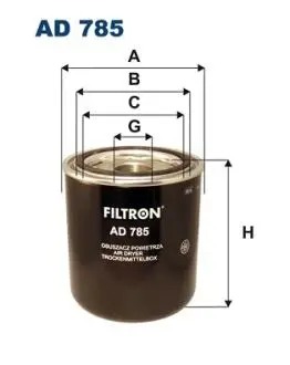 AD785 Воздушный фильтр FILTRON підбір по vin на Brocar