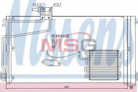 94545 Конденсер кондиціонера NISSENS підбір по vin на Brocar