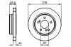 0986479133 Гальмівний диск задн.W124/203/210 3.6/4.2 BOSCH підбір по vin на Brocar
