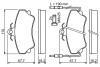 0986494056 Гальмівні колодки, дискове гальмо (набір) BOSCH підбір по vin на Brocar