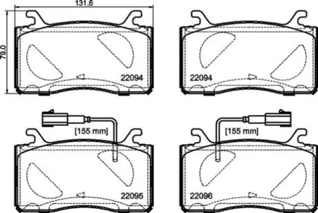 P23187 Гальмівні колодки дискові BREMBO підбір по vin на Brocar