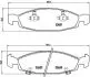 Тормозные колодки дисковые P37005