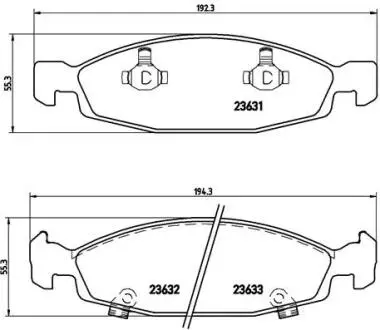 P37005 Тормозные колодки дисковые BREMBO подбор по vin на Brocar